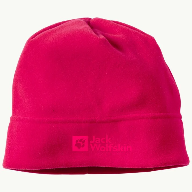 Jack Wolfskin Real Stuff Beanie in Pink Dahlia-1